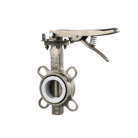 江蘇禾磊D71X手動(dòng)對(duì)夾式蝶閥